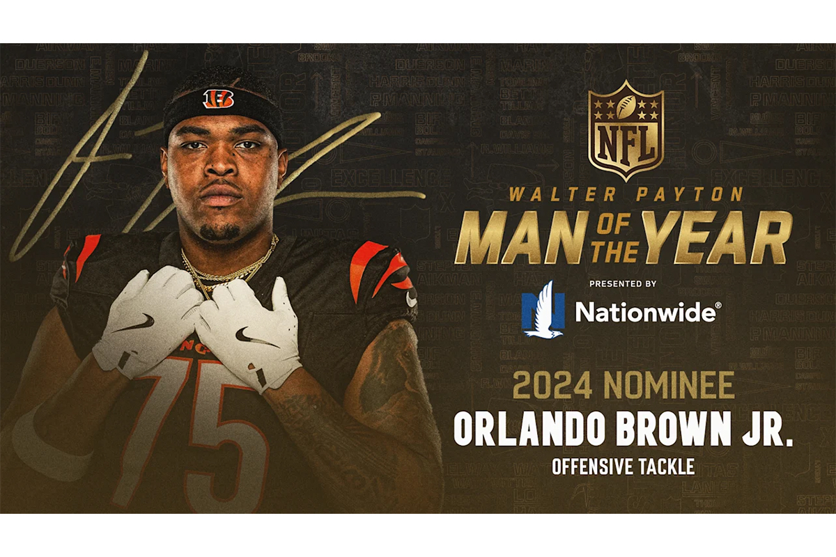 NFL Man of the Year 2024 Nominee Orlando Brown, Jr.