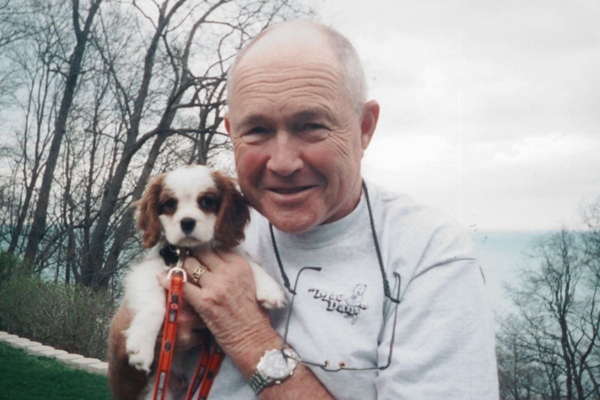 John McDonough with his dog Mulligan