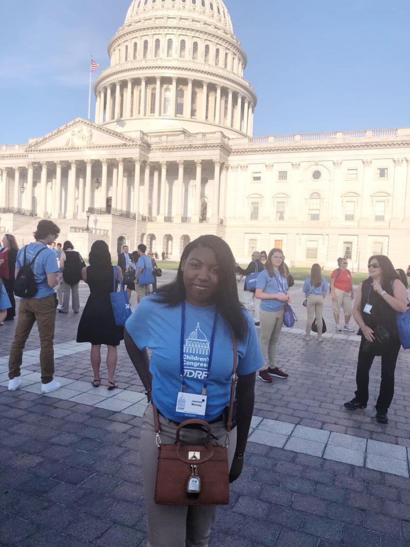 Breakthrough T1D Children's Congress Delegate Jasmine Meriedy on Capitol Hill