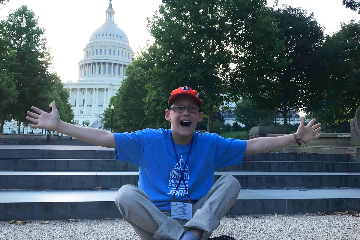 2019 Breakthrough T1D Children's Congress Delegate Will DeMeritt in Washington, DC