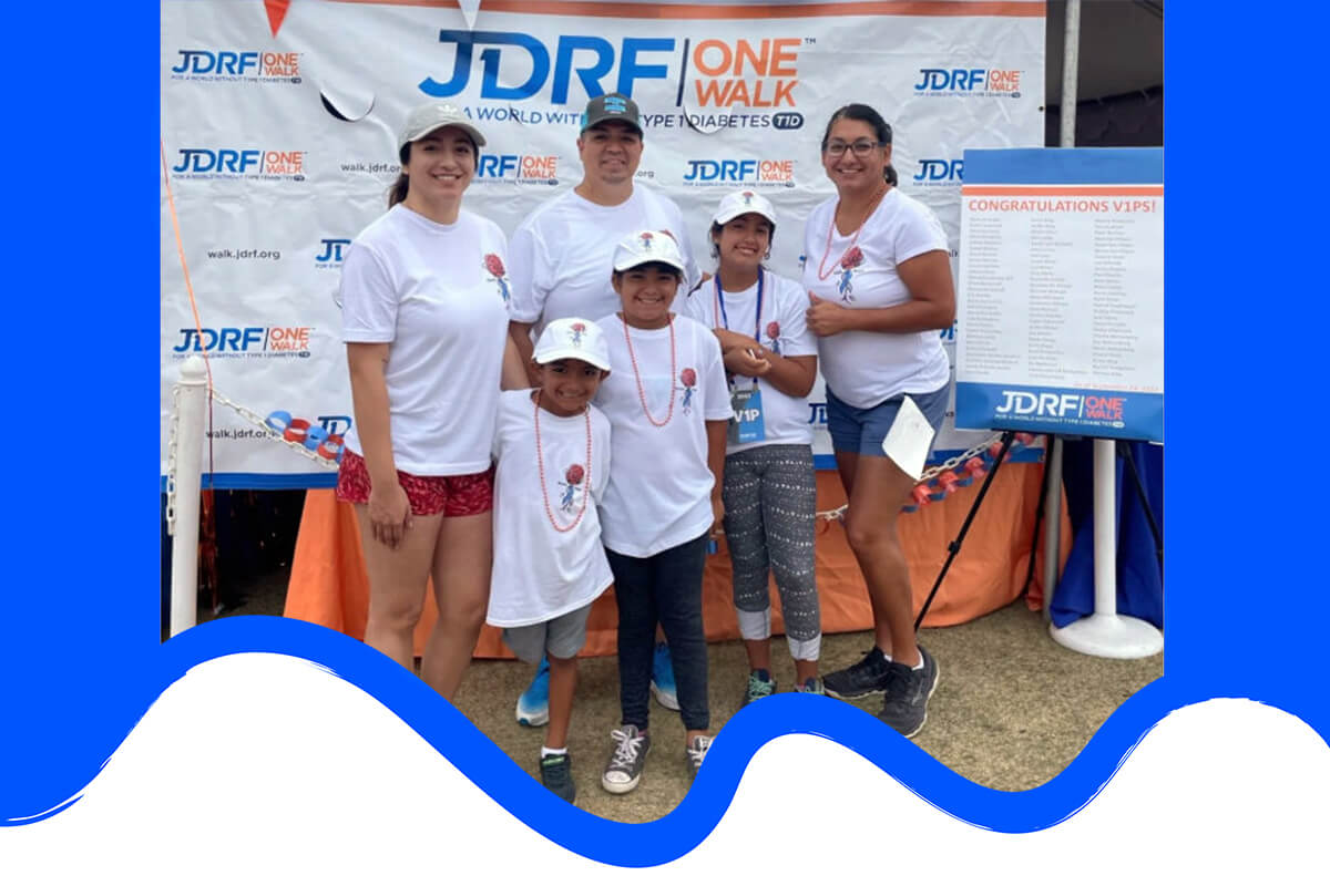 Breakthrough T1D One Walk team Bloody Roses