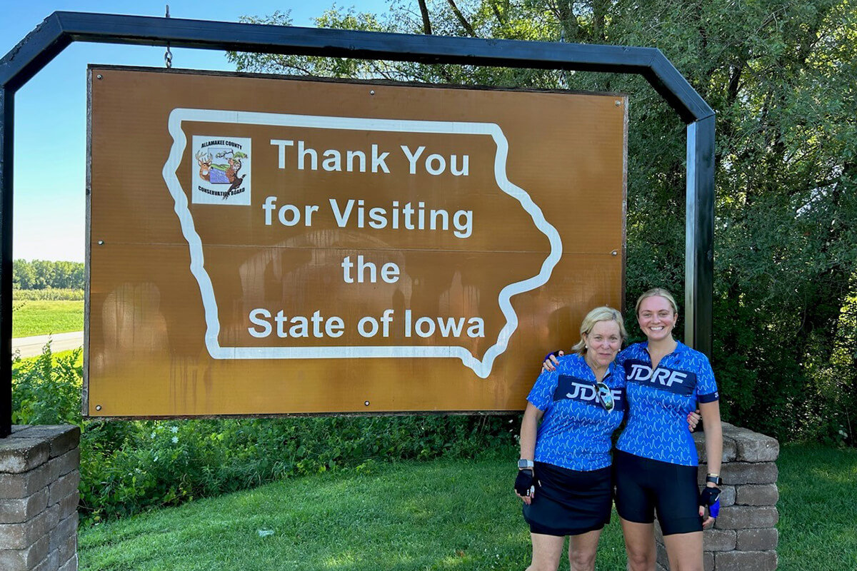 Susan and Libby Russell at the 2023 Breakthrough T1D Ride in LaCrosse, WI