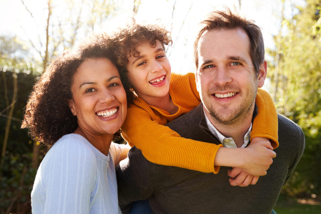 Smiling family